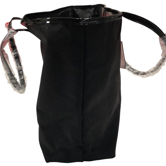 VICTORIA’S SECRET N.W.T. Shoulder,/Tote Black Bag 19” X 11” Tiger Pouch 8”X6”NEW - Picture 5 of 14